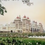 Mysore palace outdoor garden